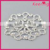 High Quality Garment Accessories Rhinestone Flower Embellishment WRE-255 thumbnail-3