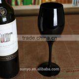 SGS FDA Safe Solid Black Colored Wine Glass thumbnail-2
