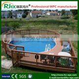 Natural Feel Comfortable Outdoor Wpc Decking Floor for Morden Garden