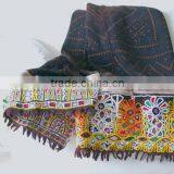 Handmade Woollen Rabari Throw Vintage Rabari Shawl Gypsy Kutch Rabari Shawl thumbnail-3