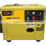 low noisy portable diesel generator 8kva