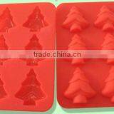 DIY 100% Food Grade Christmas Tree Shape Making Silicone Ice Cube Tray thumbnail-1
