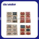 Custom DIY Monthly Rubber Wood Stamps for Craft, Card Making, and Promotional Gift thumbnail-1