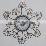 Acrylic Diamond Metal Wall Clock