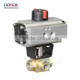 LAPAR Pneumatic High-pressure 3-way Ball Valve thumbnail-1