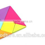 2015 Hot Sale Big Size Colorful Wooden Tangram Jigsaw Puzzle