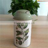 First Grade and Hotselling Round Seed Storage Metal Box