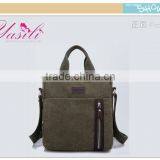 Men Genuine Leather Messenger Bag Customized Fashionable Canvas Bag Promotional Messenger Bags thumbnail-2