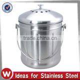 1.5 Gallon Stainless Steel Compost Pail thumbnail-1