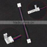 RGB 5050 LED STRIP LIGHT SOLDERLESS CONNECTORS LINK WIRES TAPE CORNER JOINERS UK thumbnail-3