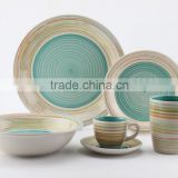 16pc stoneware hand painted dinnerset service for 4/ AB grade/2016 new design/90cc cup&sacuer