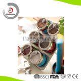 Hot Sell Stainless Steel Magnetic Spice Rack Magnetic Spice Jar Magnetic Container Set of 6 Supplier's Choice thumbnail-2