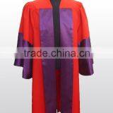Customized Red Doctoral Graduation Gown thumbnail-1