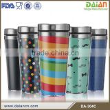 Double insulated best travel coffee mugs with stainless steel liner