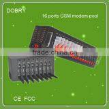 High Quality 16 Channels GSM GRPS Modem Pool STK Recharge AT Command IMEI Changeable