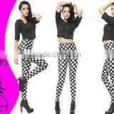 Leggings for Girls, White Round Dot Printed Pattern Leggings ,2015 Dot Leggings thumbnail-1