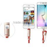 2 in 1 Usb Data Cable Sync Charger for Iphone 6/android Micro Date Cable Cord thumbnail-6