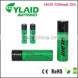Newest high quality wholesale 18650 li ion battery for vape accessories 18650 3200mAh 20A recharge battery