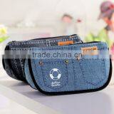 New Creative Jean Shorts Pencil Case Big Capacity Zipper Pencil Bag School Supplies Student Stationery Cosmetic Bag thumbnail-5