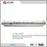 LY-PDU-UK03 19 Inch 6 Way Output Multiple Switched Horizontal Standard PDU