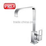 VIGA Bath Shower Set Brass Chrome Shower Column Square Bath Shower Mixer thumbnail-6
