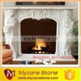 Hot Sale Interior Decoration Marble Stone Fireplace thumbnail-5