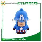2015 Hotsale Cartoon Character Captain America Usb Flash Drive