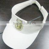 Custom White Micro Fabrics Sun Visor Caps thumbnail-1