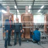 1000L copper vessel beer brewhouse hotel complete beer brewery equipment