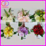 Artificial Peony Bouquet Blue Artificial Flower Bouquet Artificial Rose Bouquet thumbnail-3