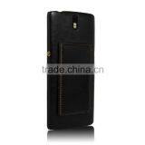 Leather Stand Wallet Case With Belt Clip for Oneplus One thumbnail-1