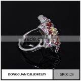 New Arrival Rings Jewelry /Colorful Flower Ring For Women/Stainless Steel Ring Design thumbnail-5
