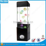Hot sale LED water lightshow speaker with Marble ,mini color LED speaker with a beautiful aquarium