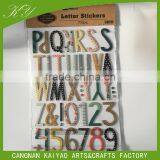 Wholesale Custom Self Adhesive Decoration Glitter Alphabet Letter Stickers thumbnail-3