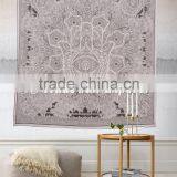 Hamsa Hand Tapestry Hand of Fatma Islamic Wall Art Wholesale Printed Indian Tapestries Hippie Throw thumbnail-1
