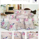 4PCS Sateen Reactive Printed Flannel Bedding Sets