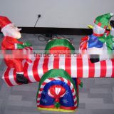santa in the teeterboard outdoor inflatable decoration