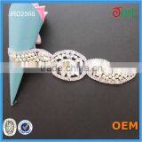 Hot Sale Cheap Crystal Applique for Wedding Rhinestone Applique thumbnail-3