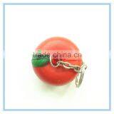 anti stress ball apple shape keychain
