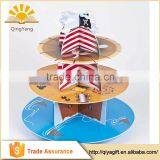 3 Tier Pirate Ship Disposable Cardboard Cupcake Stand thumbnail-1
