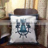 Nature Linen Material Custom Printed Cushion Pillow thumbnail-3