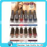 Two Tier Stand Acrylic Nail Display With Nail Polish Label
