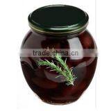 High Quality 100% Tunisian Table Olives,Purple Olives Broken With Rosemary, Purple Olives 370 ml Glass Jar thumbnail-2
