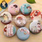 2015 Best Selling Exquisite Small Cute Round Tin Can, Lipstick Container, Jar Round Tin, Lipstick Balm Container