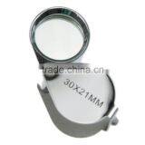 Mini 30 x 21mm Jewellers Jewelry Loupe Magnifier , Small Magnifying Glass for Jewelry