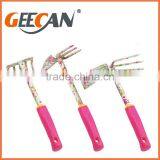 Carbon Steel Material Garden Tool Set With Plastic Handle Floral Printing Garden Shovel,fork,rake thumbnail-6