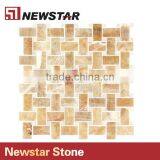 Newastar Yellow And Gold Marble Chinese Factory Cheap Price Mosaic Supplies thumbnail-3