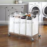 Vivinature Chrome Plating Frame Laundry Sorter With 4 Lift off Sorters thumbnail-3