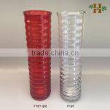 Mouthblown 50cm Tall Clear Flower Vase Wholesale Cheap thumbnail-2