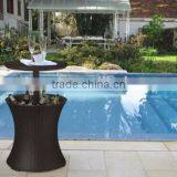 Rattan Cooler Table Outdoor Wicker Furniture Bar Pool Patio Deck Party Ice NEW thumbnail-1